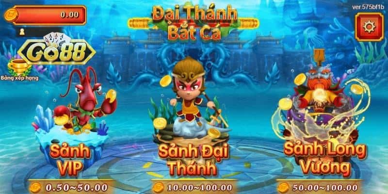 Bắn Cá Tôn Ngộ Không Go88 - Bí Quyết Chinh Phục Đại Dương Giới thiệu sảnh bắn cá Tôn Ngộ Không