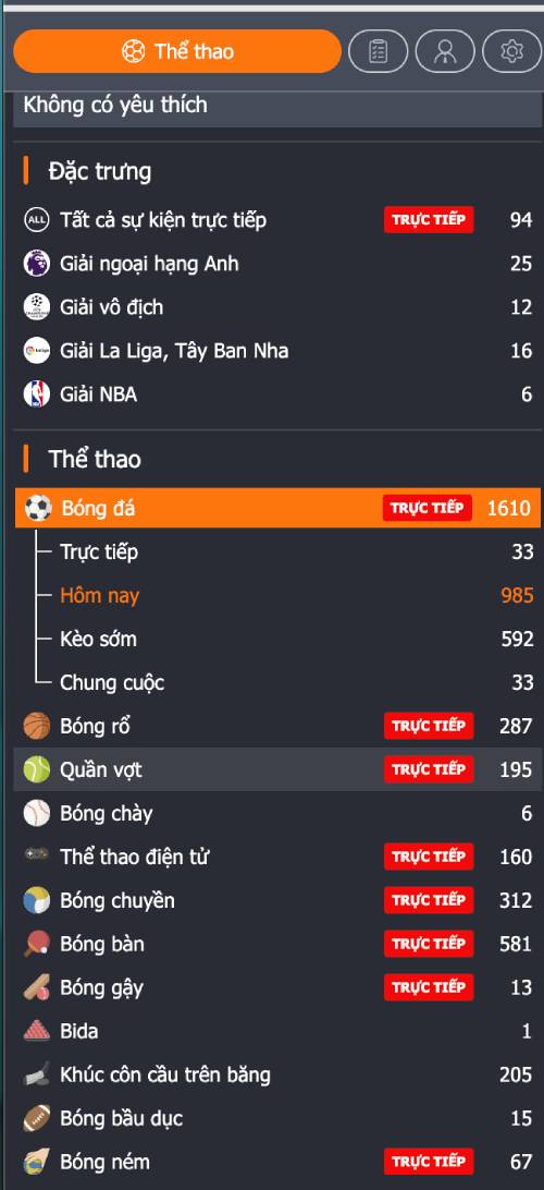 Thể Thao Go88 - Bùng Nổ Đam Mê, Chinh Phục Đỉnh Cao Đa dạng đầy đủ các môn